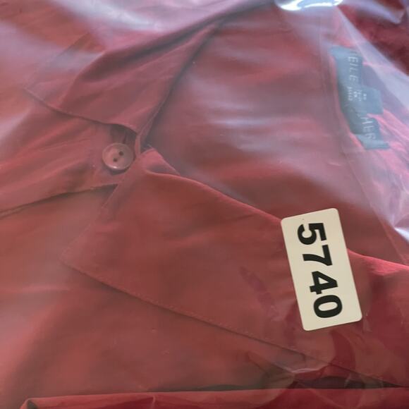 Eileen Fisher Silk Top Womens 3X Red Blouse Button Front Stretch Career Office - Picture 13 of 13